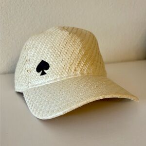 KATE SPADE NEW YORK
Logo Basketweave Straw Baseball Cap